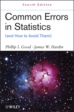 Couverture de l’ouvrage Common Errors in Statistics (and How to Avoid Them)