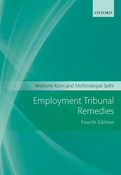Couverture de l’ouvrage Employment Tribunal Remedies