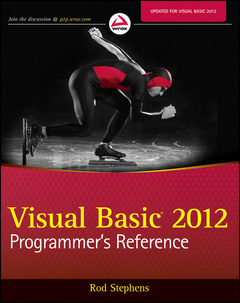 Couverture de l’ouvrage Visual basic 2012 programmer's reference (paperback)