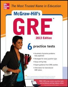 Cover of the book Mcgraw-hill's gre, 2013 edition