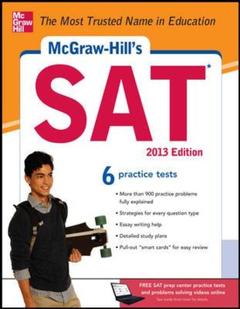 Couverture de l’ouvrage Mcgraw-hill's sat, 2013 edition