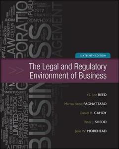 Couverture de l’ouvrage The legal and regulatory environment of business