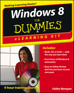 Couverture de l’ouvrage Windows 8 elearning kit for dummies® (paperback)
