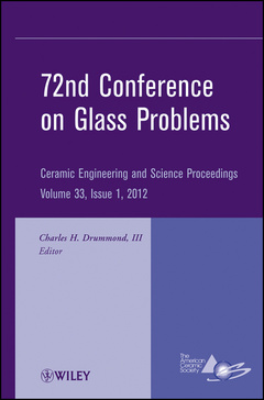Couverture de l’ouvrage 72nd Conference on Glass Problems
