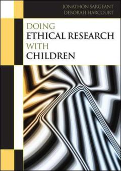 Couverture de l’ouvrage Doing ethical research with children