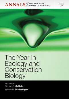 Couverture de l’ouvrage The Year in Ecology and Conservation Biology 2012, Volume 1249