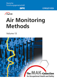 Cover of the book The MAK-collection for occupational health and safety: part III: Air monitoring methods, volume 13