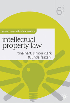Couverture de l’ouvrage Intellectual property law 