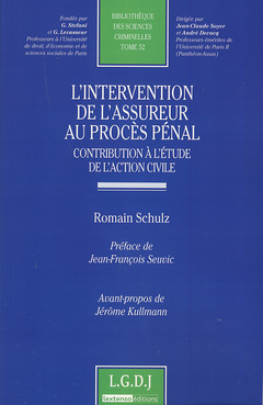 Cover of the book l'intervention de l'assureur au procès pénal