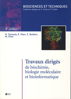 Couverture de l’ouvrage Travaux dirigés de biochimie, biologie moléculaire et bioinformatique