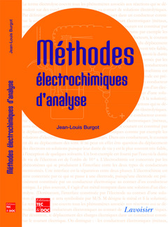 Couverture de l’ouvrage Méthodes électrochimiques d'analyse
