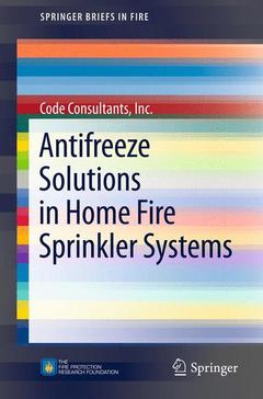 Cover of the book Antifreeze Solutions in Home Fire Sprinkler Systems