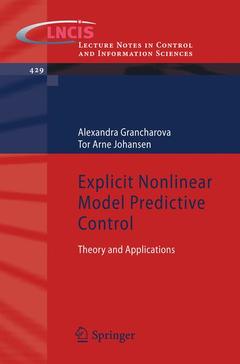 Couverture de l’ouvrage Explicit Nonlinear Model Predictive Control