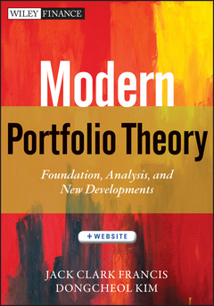 Couverture de l’ouvrage Modern Portfolio Theory, + Website