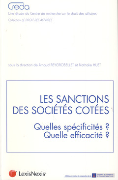 Couverture de l’ouvrage Les sanctions des sociétés cotées