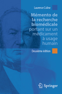 Cover of the book Mémento de la recherche biomédicale portant sur un médicament à usage humain