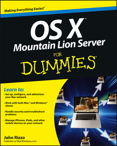 Couverture de l’ouvrage OS X Mountain Lion Server for dummies