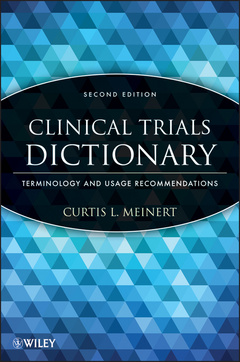 Couverture de l’ouvrage Clinical Trials Dictionary