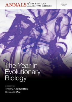 Couverture de l’ouvrage The Year in Evolutionary Biology 2012, Volume 1251