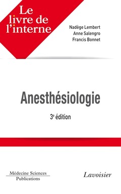 Cover of the book Anesthésiologie