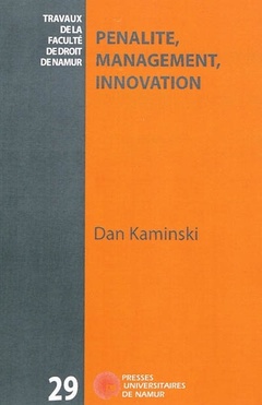 Cover of the book Pénalité, management, innovation