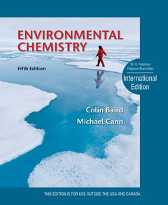 Couverture de l’ouvrage Environmental chemistry 