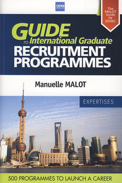 Couverture de l’ouvrage Guide to international graduate recruitement programmes, expertises