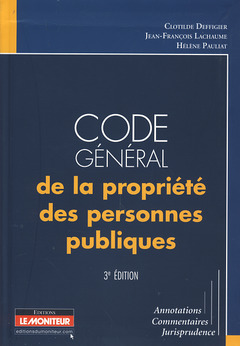 Couverture de l’ouvrage Code général de la propriété des personnes publiques