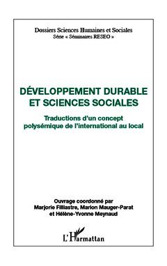 Couverture de l’ouvrage Développement durable et sciences sociales