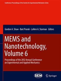 Couverture de l’ouvrage MEMS and Nanotechnology, Volume 6
