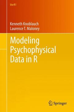 Couverture de l’ouvrage Modeling Psychophysical Data in R