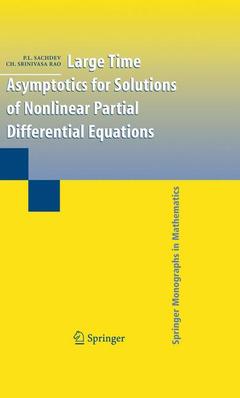 Couverture de l’ouvrage Large Time Asymptotics for Solutions of Nonlinear Partial Differential Equations