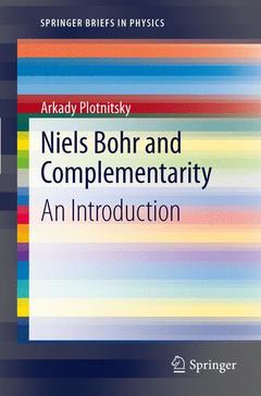 Couverture de l’ouvrage Niels Bohr and Complementarity