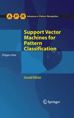 Couverture de l’ouvrage Support Vector Machines for Pattern Classification
