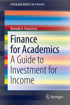 Couverture de l’ouvrage Finance for Academics