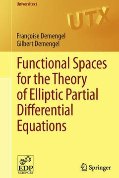 Cover of the book Functional Spaces for the Theory of Elliptic Partial Differential Equations