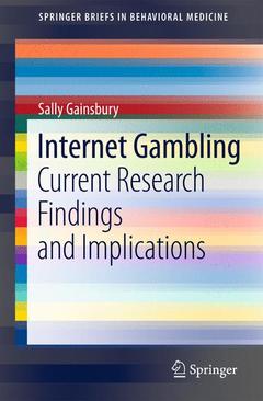 Couverture de l’ouvrage Internet Gambling