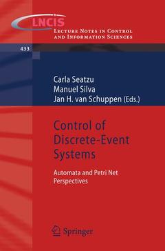 Couverture de l’ouvrage Control of Discrete-Event Systems