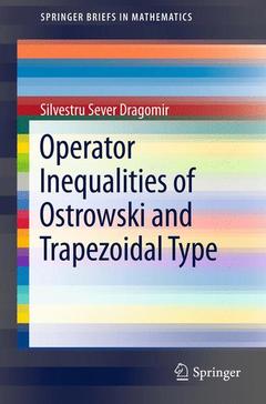 Cover of the book Operator Inequalities of Ostrowski and Trapezoidal Type