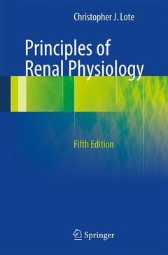 Couverture de l’ouvrage Principles of Renal Physiology