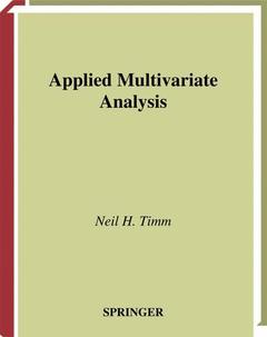 Couverture de l’ouvrage Applied Multivariate Analysis