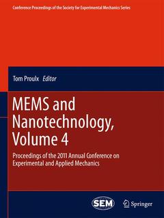 Couverture de l’ouvrage MEMS and Nanotechnology, Volume 4