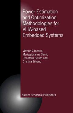 Cover of the book Power Estimation and Optimization Methodologies for VLIW-based Embedded Systems