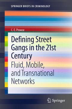 Couverture de l’ouvrage Defining Street Gangs in the 21st Century