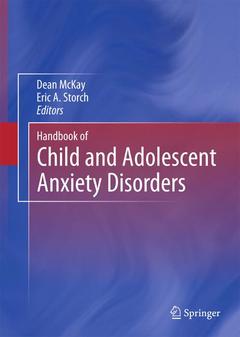 Couverture de l’ouvrage Handbook of Child and Adolescent Anxiety Disorders