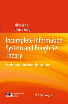 Couverture de l’ouvrage Incomplete Information System and Rough Set Theory