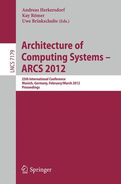 Couverture de l’ouvrage Architecture of Computing Systems - ARCS 2012