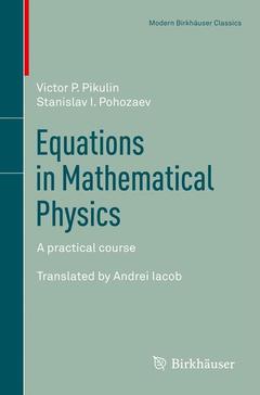 Couverture de l’ouvrage Equations in Mathematical Physics