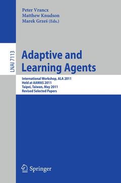 Couverture de l’ouvrage Adaptive and Learning Agents