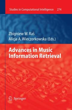 Couverture de l’ouvrage Advances in Music Information Retrieval
